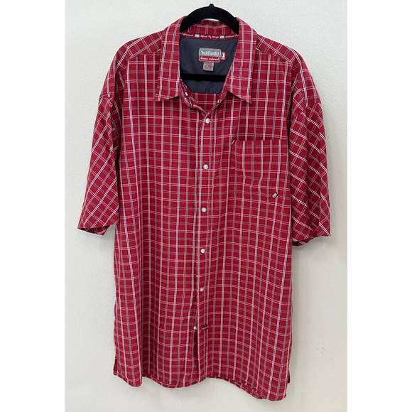 Ecko Unltd. Mens 2XL Red Plaid Short Sleeve Button Up Casual Shirt - Picture 1 of 7